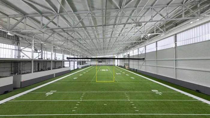 indoor football field