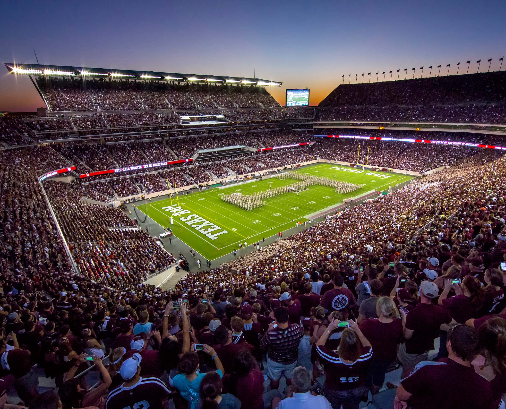 Inside of Kyle Field from the stands