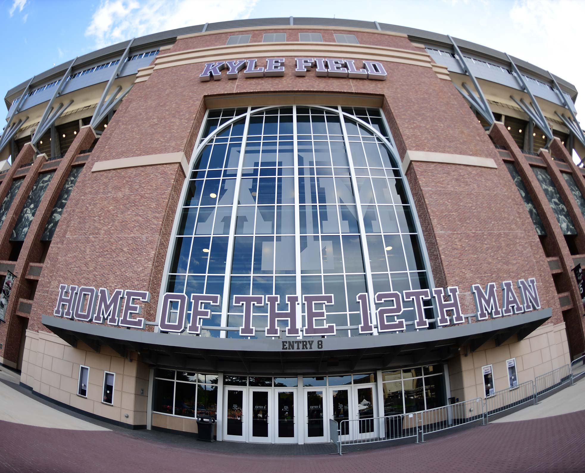 Outside of the front of Kyle Field