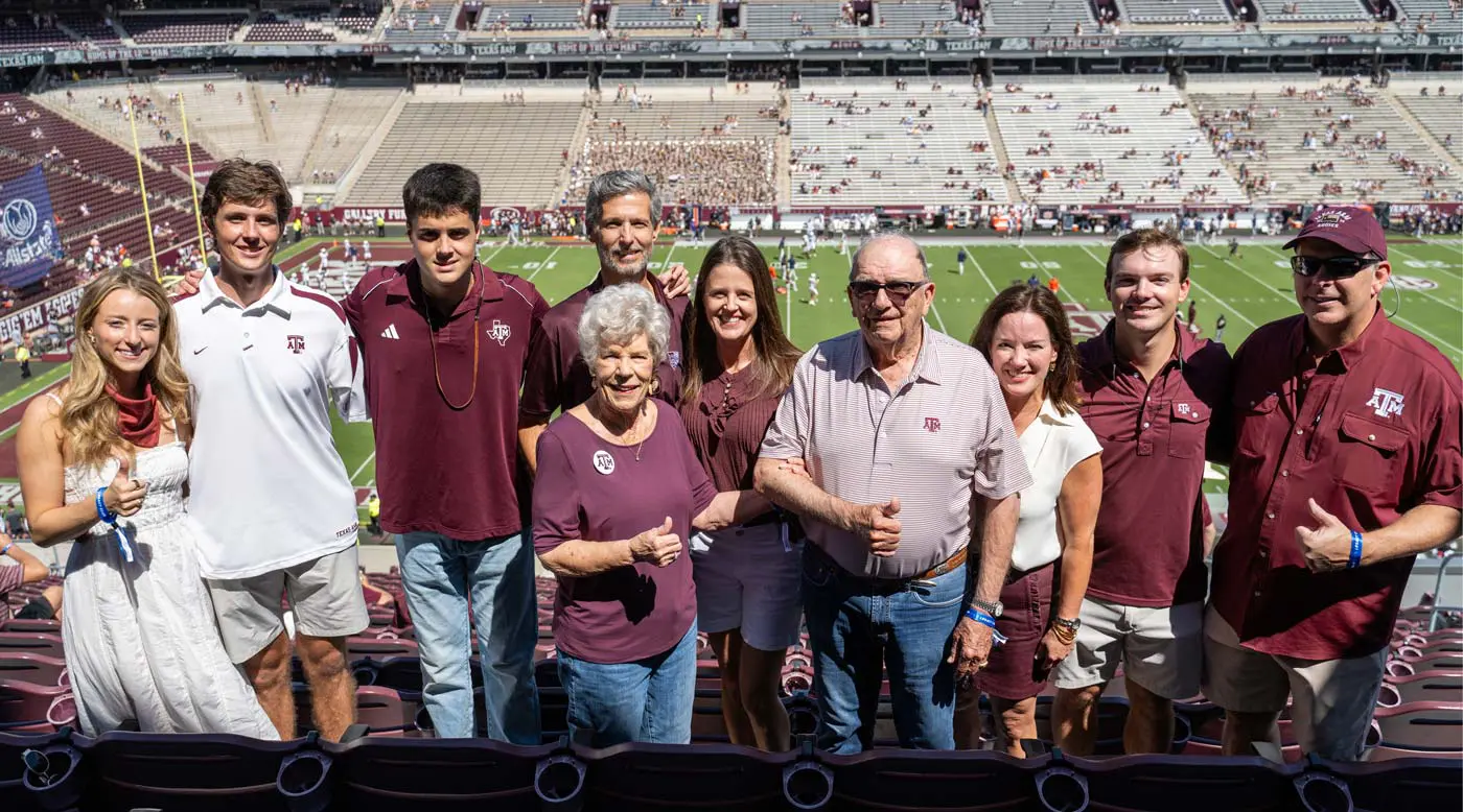 Interior shot of football training field