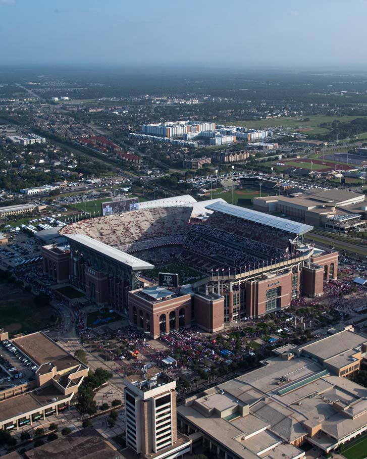 Kyle Field from the air