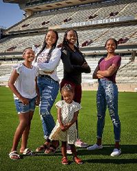 Bre Warren and her family