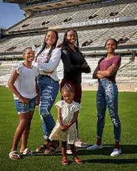 Bre Warren and her family